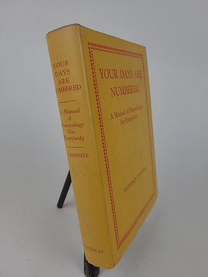 #ad Your Days Are Numbered Numerology Florence Campbell 1974 Hardcover Dust Jacket $20.00