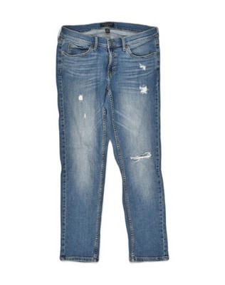 Banana Republic Damen Girlfriend Distressed Skinny Jeans W27 L27 blau AK30