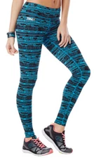 Zumba Peace Perfect Long Leggings - Bangin Blue - size XXL ~ New! Free Ship!