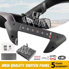 For Dodge Ram 1500 Grab Handle RGB Auxiliary Switch Panel 6 Gang Relay System