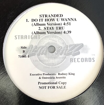 STRANDED Do It How U Wanna Stay Tru 12'' Vinyl GANGSTA RAP G-FUNK Hip Hop lp cd