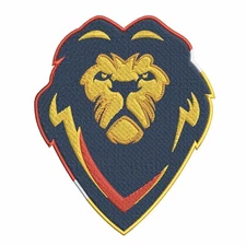 AFRICAN LION iron-on PATCH embroidered ROARING WILD ANIMAL SOUVENIR APPLIQUE new