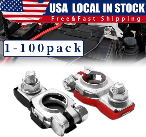 Battery Terminal Connector Top Post Positive Negative Heavy Duty ...