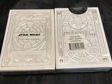 Star Wars Light Side White Silver Premium Playing Cards Theory11 NEW Lot 2 Decks