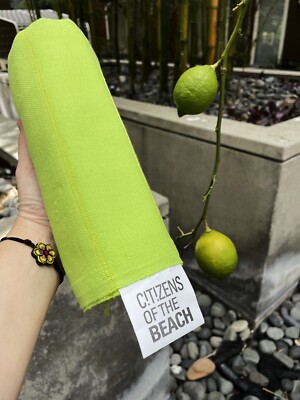 Lime Green Turkish Beach Bath Towel - Quick Dry Absorbent Sand Free Soft Cotton