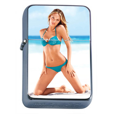 Sexy Bikini Beach Girls PIn Up D14 Flip Top Oil Lighter Wind Resistant Flame Bab