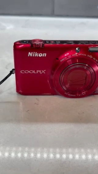 NIKON Coolpix S6500 Bundle 16MP 12X Zoom Shiny RED - FULLY NIKON Coolpix S6500 Bundle 16MP 12X Zoom Shiny RED - FULLY