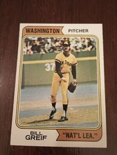 1974 Topps #102 Bill Grief (Wash.Variation) (NRMT+)