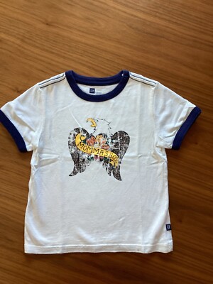   süßes GAP Kids T-Shirt Gr. 3 T ca. 98/104 sehr weicher Stoff ZWILLINGE weiß