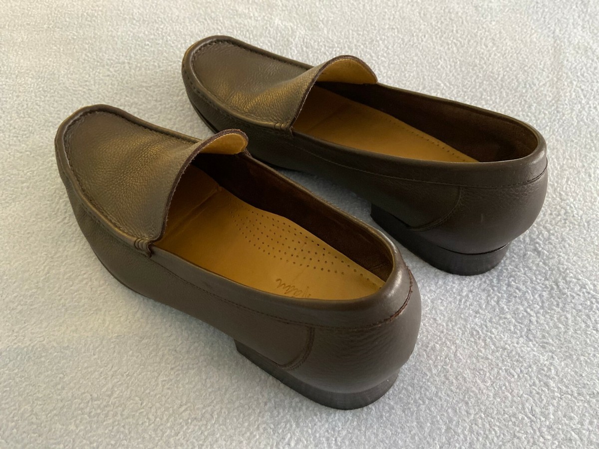 COLE HAAN C05140 Pebbled Pinch Slip-On Brown Casual Moc  display picture 3