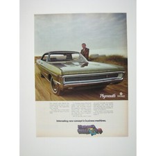 Plymouth Sport Fury 1970 Chrysler Automobile ADVERT 1960s Vintage Print Ad