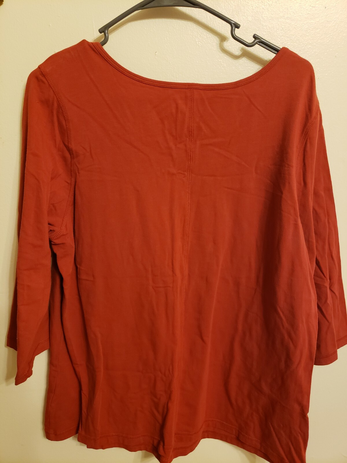 D & co essentials terracotta scoop neck spandex stret… Gem