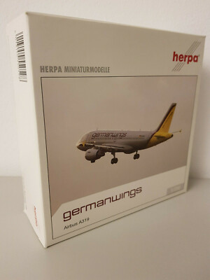 1:200 Herpa Wings Germanwings Airbus A319 mit/with Registration, 550598 NEU RAR