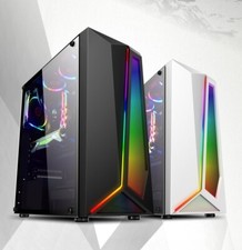 Tower  Gaming Pc Gehäuse USB 3.0 ATX ,M-ATX,Mini-ITX  schwarz und weiss--qhz