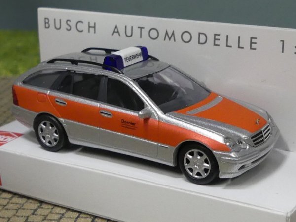 1/87 Busch Mb C-Klasse T Werksfeuerwehr Dornier 49165 Sonderpreis 5.99 €-image