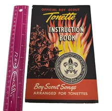 Vintage Official Boy Scout Tonette Instruction Music Book