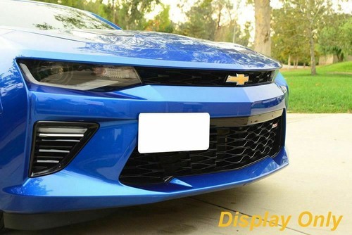 Black Bumper Tow Hook License Plate Mount Bracket For Chevrolet Camaro 2016-up - Picture 6 of 10