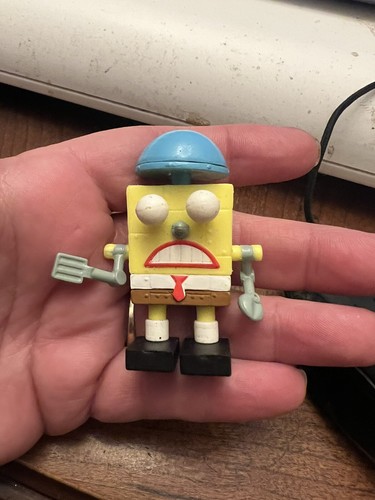 NICKELODEON SPONGEBOB SQUAREPANTS ROBOT CHEF COOK CARTOON CHARACTER PVC FIGURE