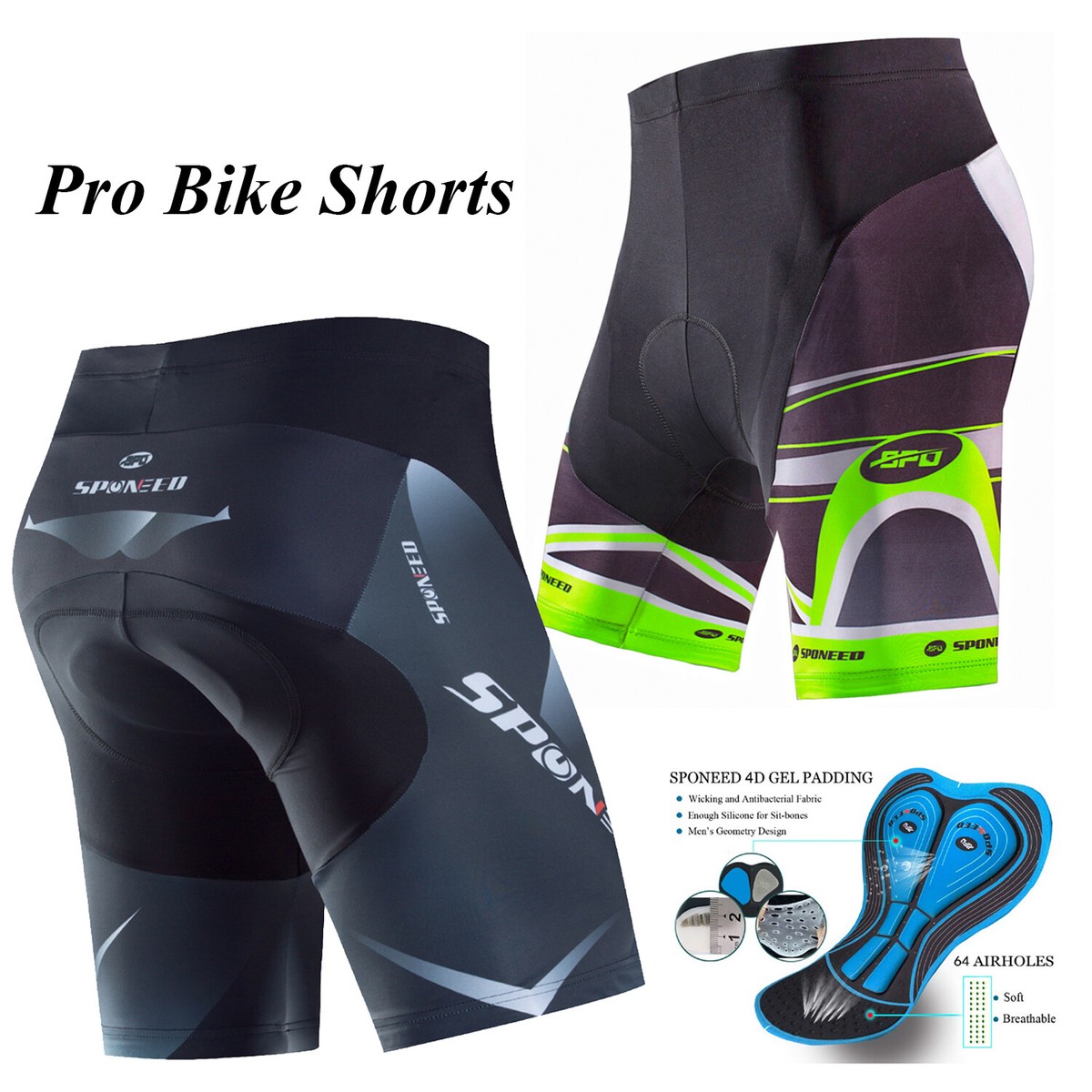 Cycling Shorts for Men Pro Biker Tights Stretchy Bike Biking