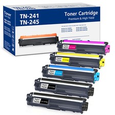 5x TONER für BROTHER MFC-9142CDN-9332CDW HL-3142CW 3152CDW DCP-9022CDW TN241 XL