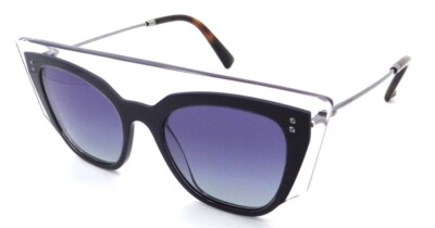 Valentino Sunglasses crystal and silver sunglasses w Blue lenses Valentino - Pilot Metal Frame with Crystals Sunglasses  main image 4