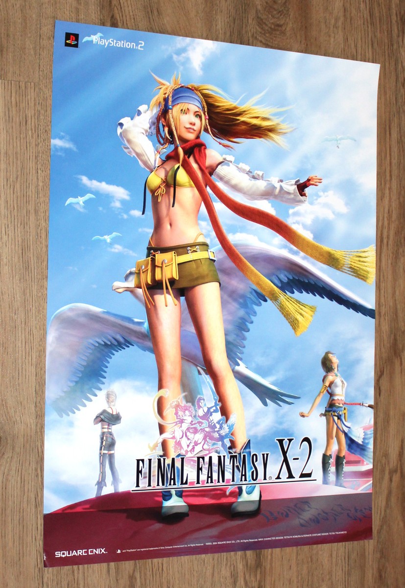 Final Fantasy X-2 very rare Promo Poster 59x42cm Square Enix Final Fantasy X-2 very rare Promo Poster 59x42cm Square Enix