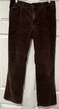Calvin Klein Jeans Sz 12 Boot Cut Brown Corduroy Pants Trousers 5 Pocket EUC