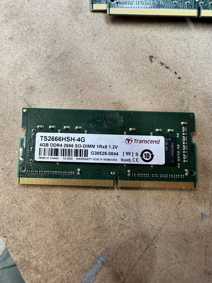 Transcend 4GB DDR4 2666 SO-DIMM 1Rx8 RAM TS2666HSH-4G