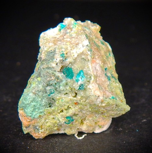 Rare & Richly Covered Tsumeb Mine Classic! Molybdofornacite w. Dioptase - Picture 10 of 14