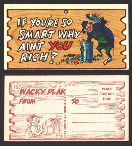 Wacky Plaks 1959 Topps Vintage Trading Cards You Pick Singles #1-88 - Picture 21 of 104
