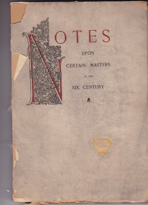 Notes Upon Certain Masters of the XIX Century by Wolff, Albert [Paperback]