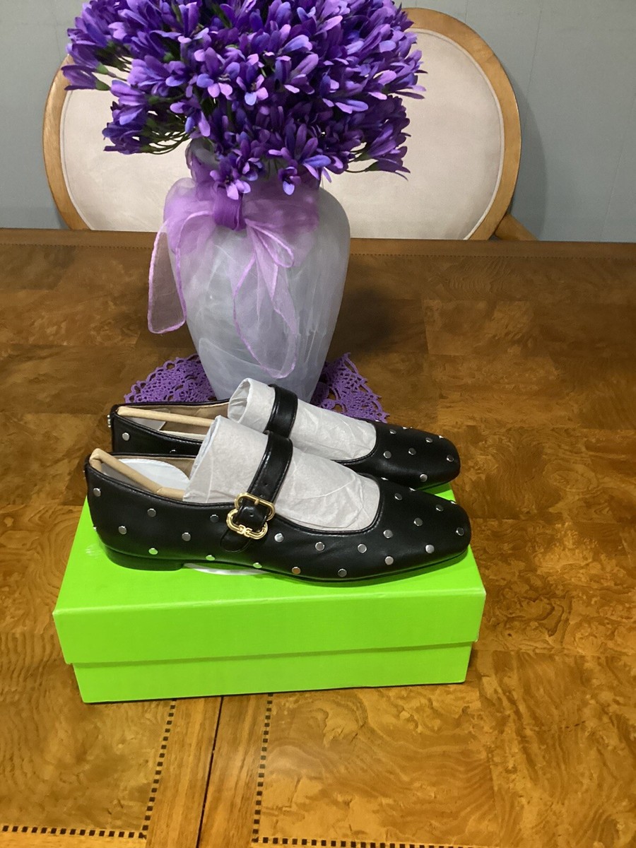 Sam Edelman Michaela Stud Mary Janes Leather Sz 8M**Beautiful