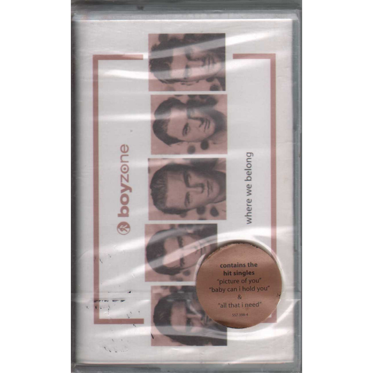 Boyzone MC7 Where We Belong / Polydor ‎557 398-4 Sealed