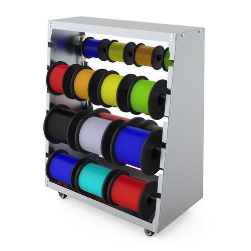 Porta Bobina Porta Cavi Dispenser Portafili con 6 Aste Asse Multiplo Capacità 300lb - Foto 10 di 13