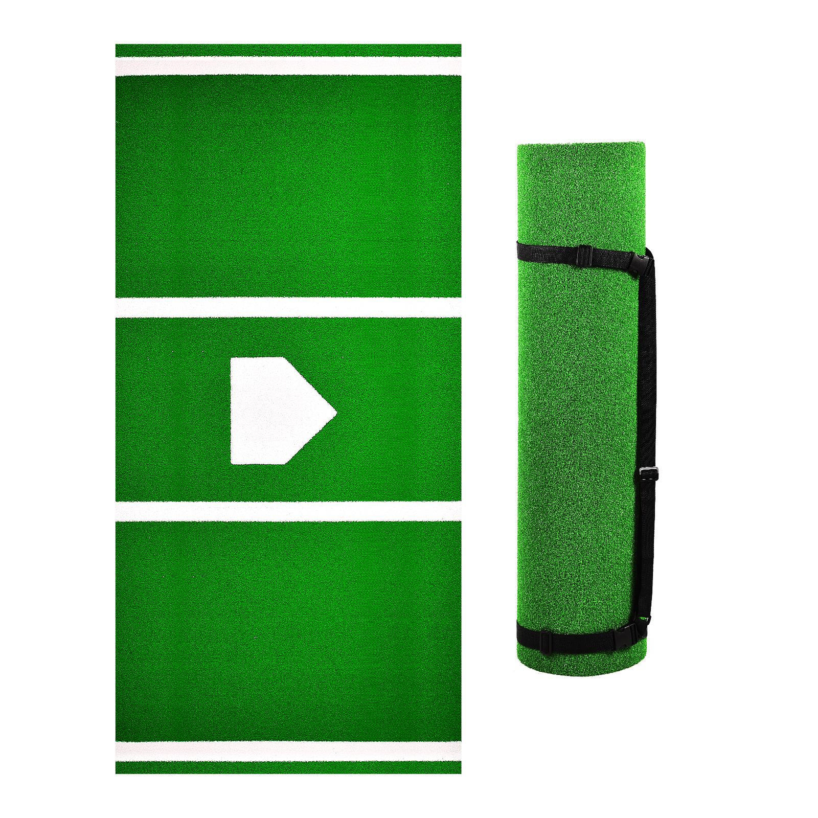 10X4ft Synthetic Grass Baseball Softball Batting Practice Hitting Mat Outdoor