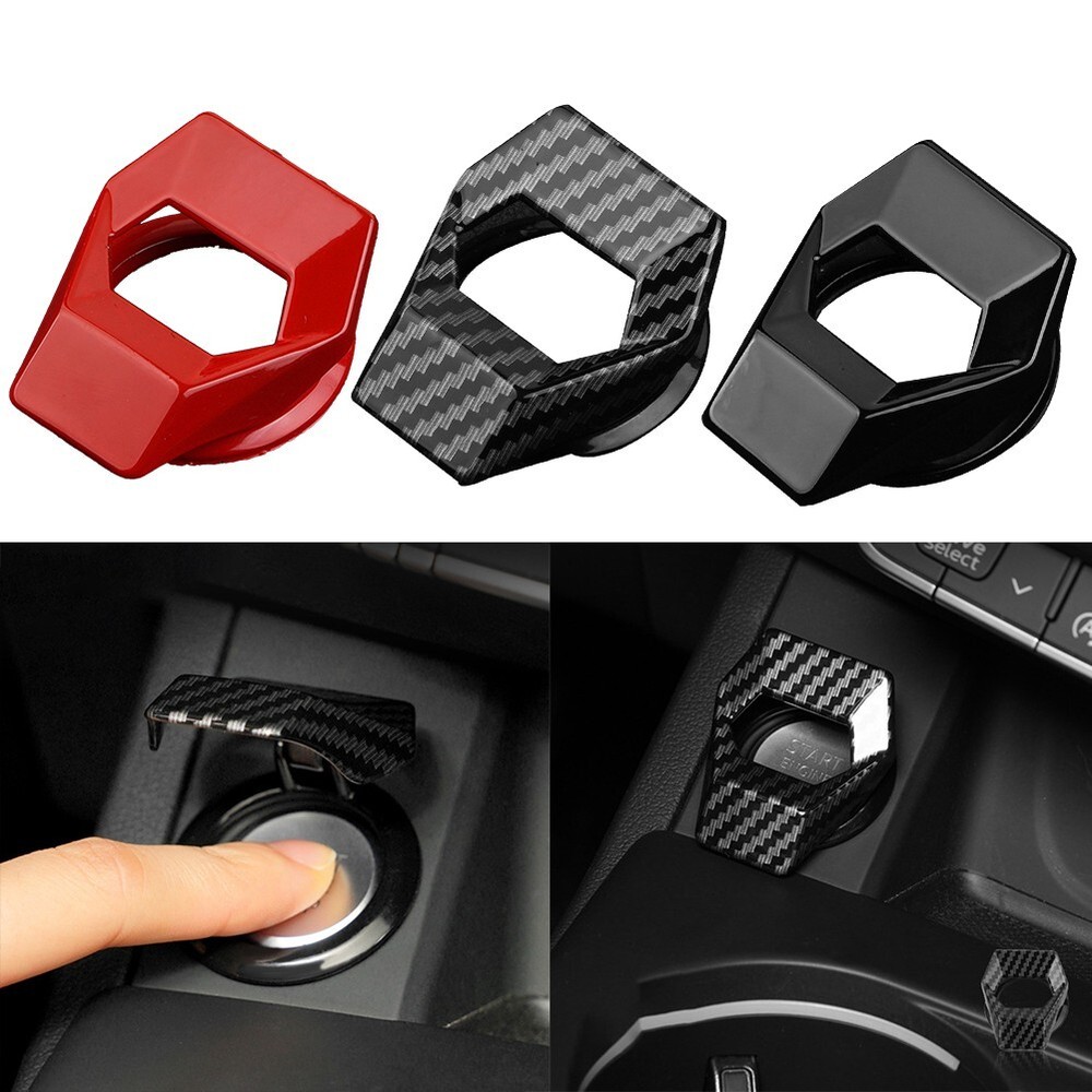 1Pcs Car Engine Stop Push Button Switch Cover Trim Auto Accessories
