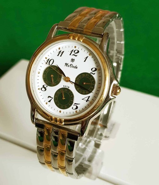 RELOJ MX ONDA 18K GOLD PLATED, VINTAGE, NOS, Nos Old Stock
