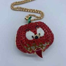 New Halloween red gold pumpkin pendant necklace