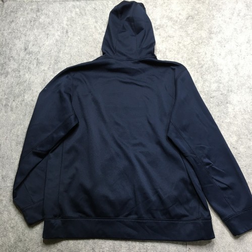 Nike St Louis Rams Hoodie Mens XL Navy Blue Pullover Therma Fit Fleece Sideline - Picture 8 of 14