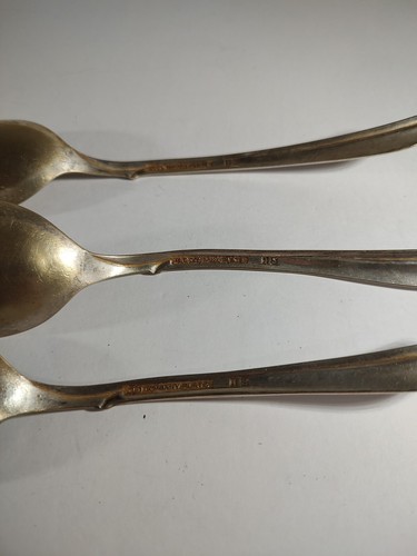 Cucchiai da portata placcati argento di International Silver Co. MCM anni '50 - Foto 5 di 9
