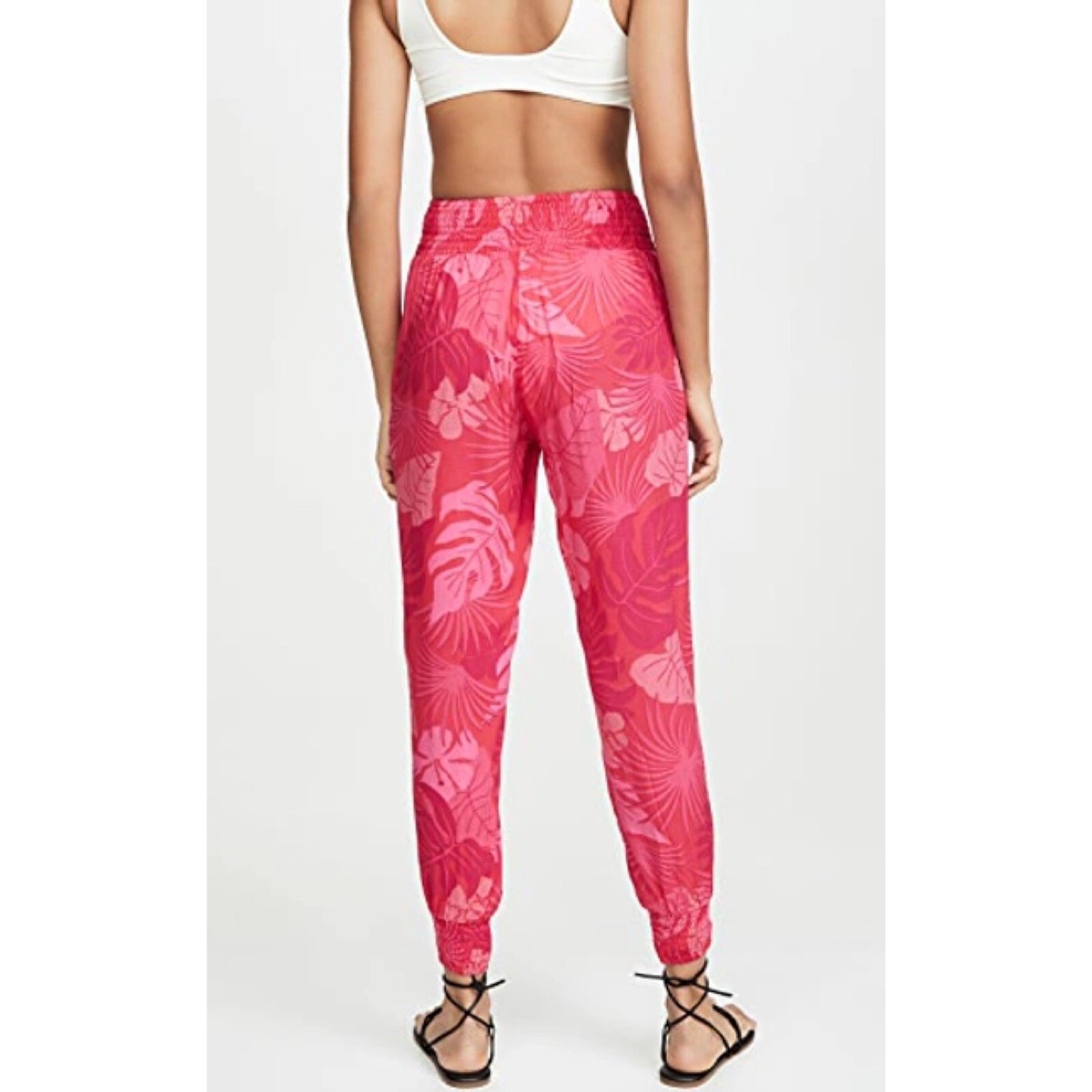 Mikoh Kahuku Ruched Waist Pants In Luau Lei Size XS