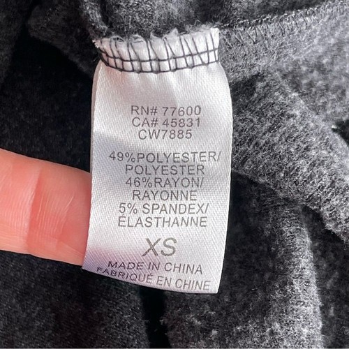 Chaser Leopard Animal Print Star Print Gray Hoodie Women’s Size XS Cropped - Picture 9 of 9