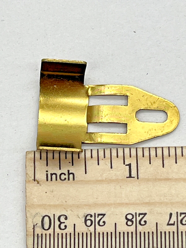 NOS Brass Hook For Clock Pendulum 3/4" Wood. (CM83-0543) - Picture 4 of 4