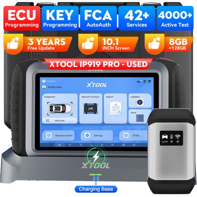 XTOOL USED IP919 PRO Key Programming OBD2 Scanner Diagnostic Tool FCA AutoAuth