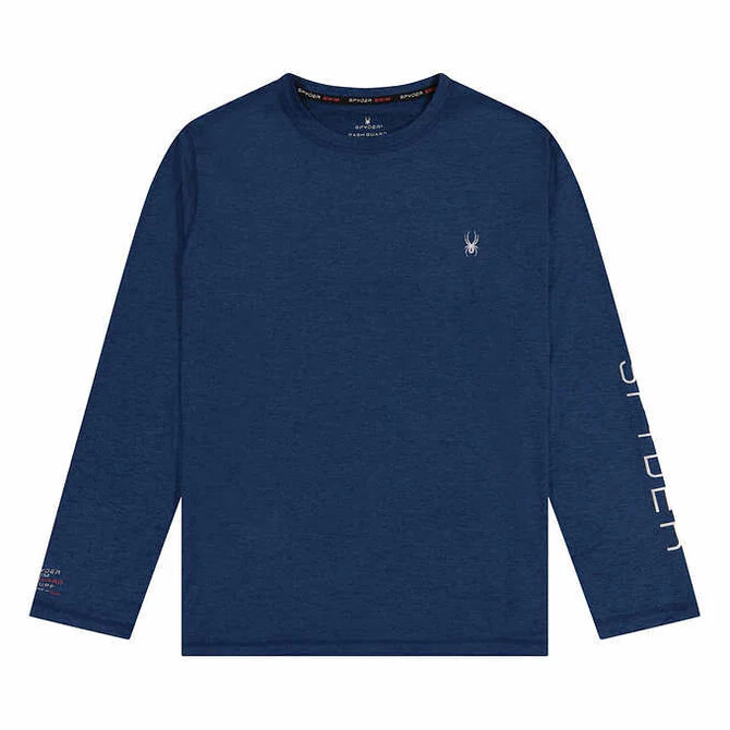 Spyder Men's Rash Guard - Long Sleeve, UPF 50+, Quick Dry & Breathable