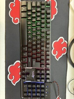 SkyTech Gaming K-1000 Rainbow LED Backlit Full Size Keyboard 