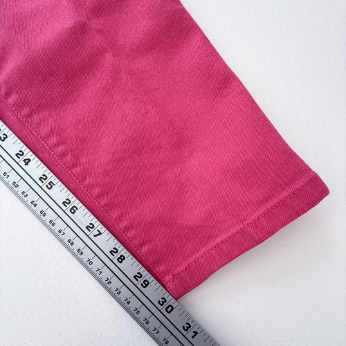Ann Taylor Loft Modern Skinny Pants Pink Stretch Fit Denim Women's 14 - 第 12/13 張圖片