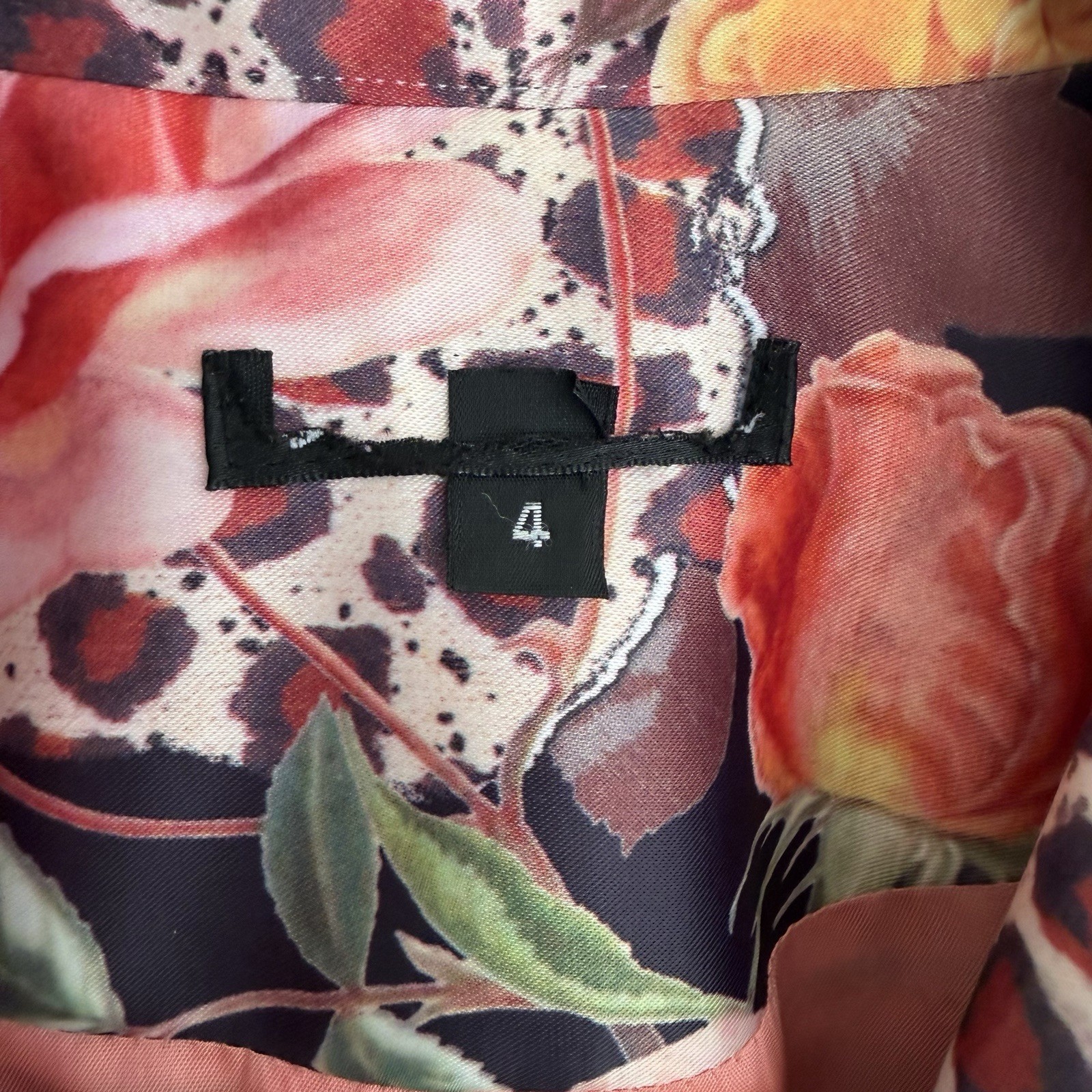 Patchwork Art Jacket Blazer Size 4 Maximalism Mul… - image 3