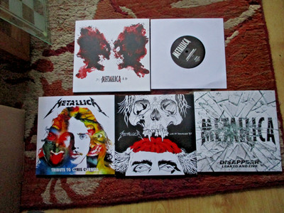METALLICA VINYL CLUB FAN NUMBERED X 5 7'' JOBLOT RECORD COLLECTION METAL N/MINT