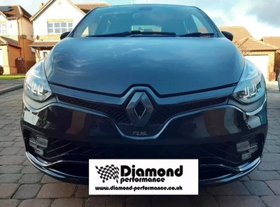 Clio 4 Logo Abdeckungen Carbonfaser Optik ABS Für Auto Ohne Rückfahrkamera - Bild 1 von 4